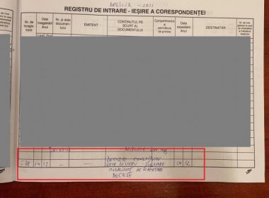 Comunicat al Ministerului Sănătăţii: Echipa lui Vlad Voiculescu a adăugat ulterior cu pixul în registrul de corespondenţă