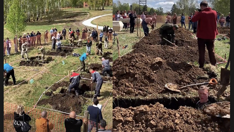 În Siberia, groparii s-au întrecut la concursul de săpat morminte viteză, iar echipa câştigătoare a stabilit un nou record