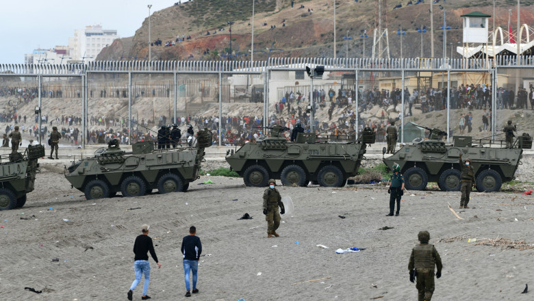 Armata trimisă pe străzile din Ceuta