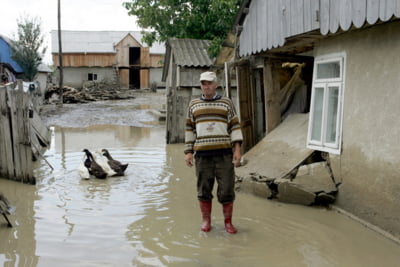 50 de gospodării inundate la Brăila