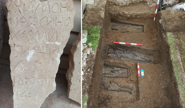 Arheologii au descoperit vechiul cimitir al Mănăstirii Văratec; în morminte au fost găsite inscripţii, monede şi un document