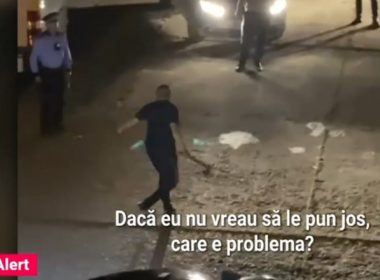 Intervenţie în forţă a poliţiştilor din Vaslui, după ce un bărbat înarmat cu două securi şi-a ameninţat fosta iubită