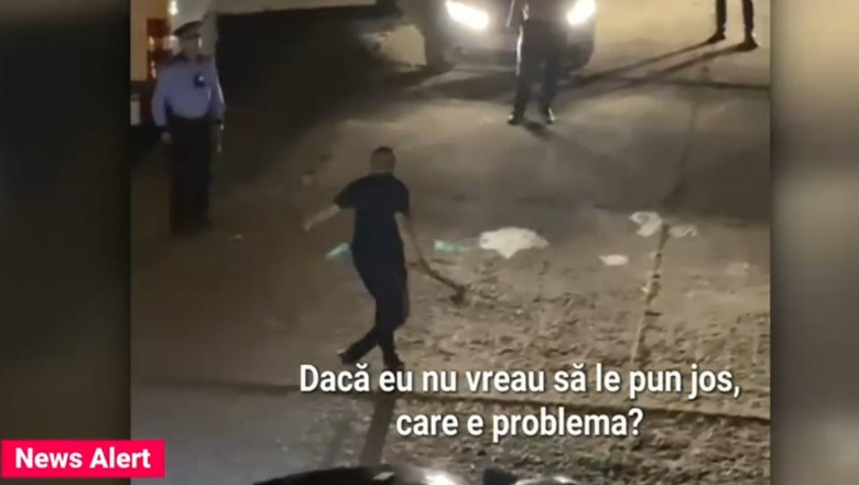 Intervenţie în forţă a poliţiştilor din Vaslui, după ce un bărbat înarmat cu două securi şi-a ameninţat fosta iubită