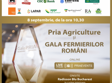 PRIAevents organizează marţi Gala Fermierilor Români din Banat