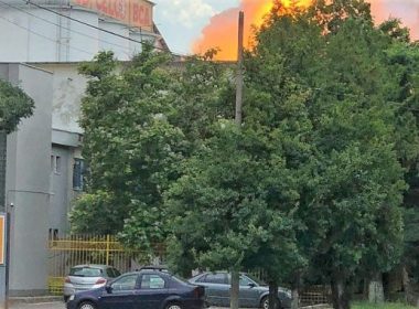 Incendiu puternic la o fabrică de BCA  din Constanţa