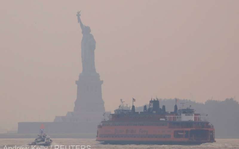 Alertă de poluare la New York din cauza incendiilor din vest