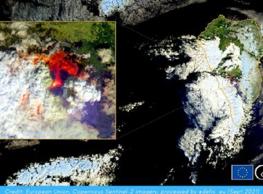 Cum s-a văzut din satelit erupţia vulcanului Cumbre Vieja din La Palma