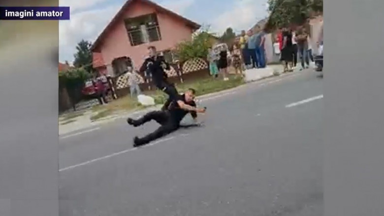 Poliţişti atacaţi cu bâta de un bărbat din Gorj. Au avut nevoie de ajutorul trupelor speciale