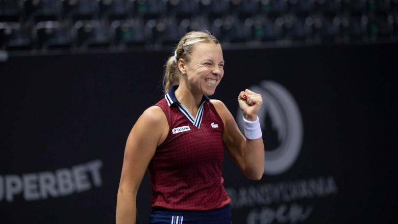 Anett Kontaveit, mesaj pentru Halep: A fost o onoare să împart terenul cu tine azi