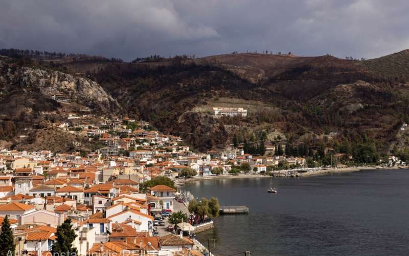 După incendii, insula Evia este afectată de furtuni violente