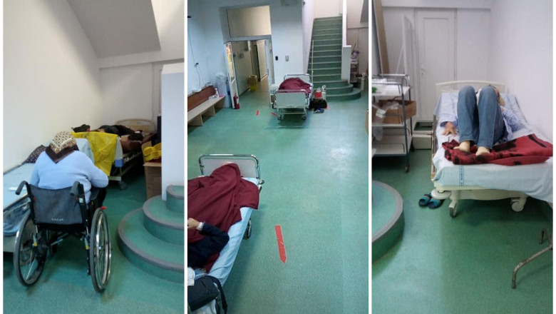 Pacienţi COVID ţinuţi pe holurile spitalului, pentru că nu mai sunt locuri la ATI. Mahler: Stăm mai rău decât în valurile anterioare