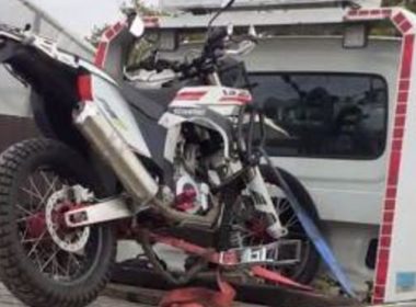 Şi-a recuperat din România motocicleta furată