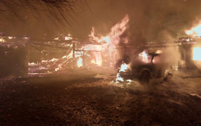 Incendiu la Cantonul Silvic Voitinel; o femeie a suferit arsuri la mâini