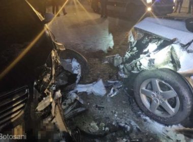 Accident rutier la Mesteacăn; trei maşini implicate