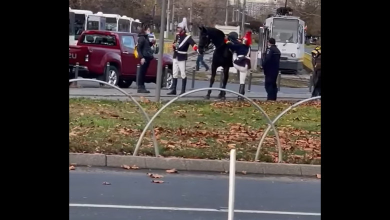 Dosar penal în cazul jandarmului căzut de pe cal la parada de 1 Decembrie. Cazul a ajuns la procurorii militari