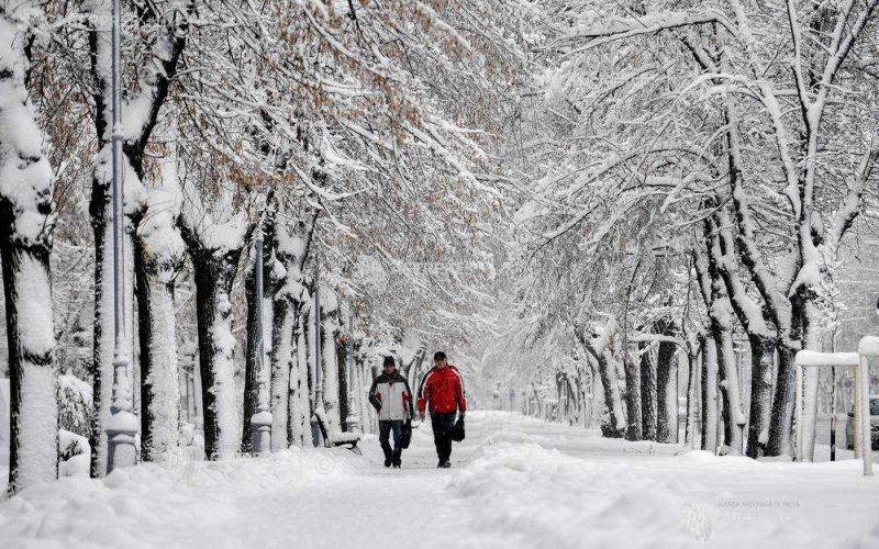 ANM anunţă cele mai scăzute temperaturi din luna ianuarie. Zonele în care va fi ger, cu minime de -17 grade Celsius
