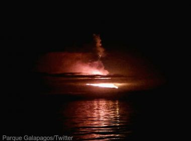 Un vulcan din insulele Galapagos a intrat în erupţie ameninţând specii unice în lume