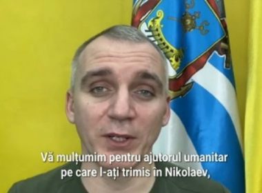 Primarul oraşului Nikolaev a mulţumit braşovenilor care au trimis alimente şi ajutoare în Ucraina