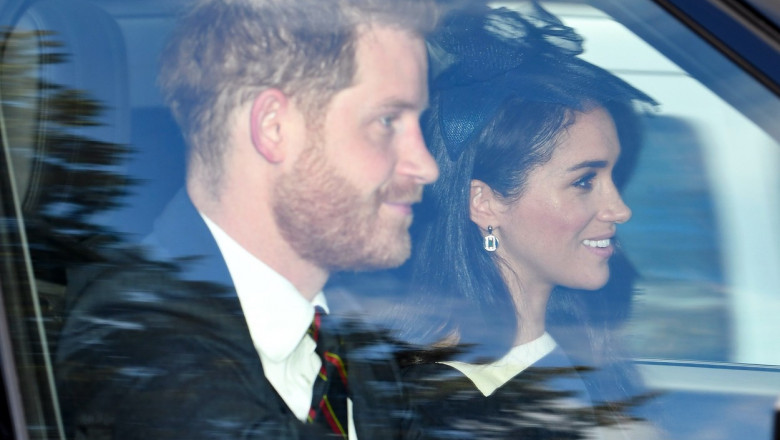 Harry şi Meghan Markle au revenit împreună în Marea Britanie şi au vizitat-o pe Regina Elisabeta a II-a￼