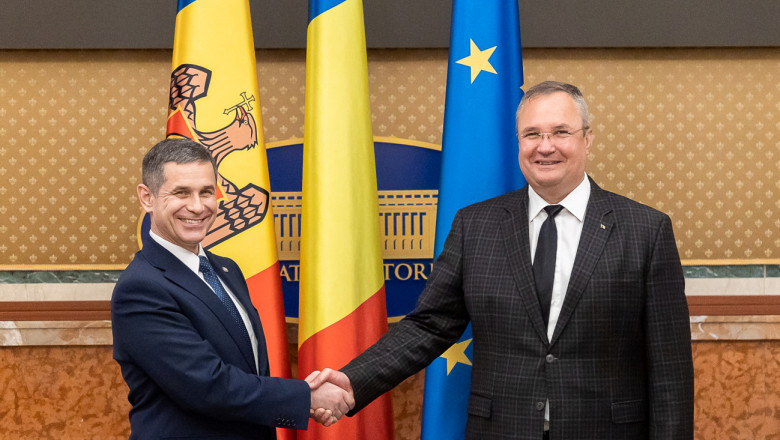 Nicolae Ciucă l-a primit la Palatul Victoria pe ministrul Apărării Republicii Moldova, Anatolie Nosatîi