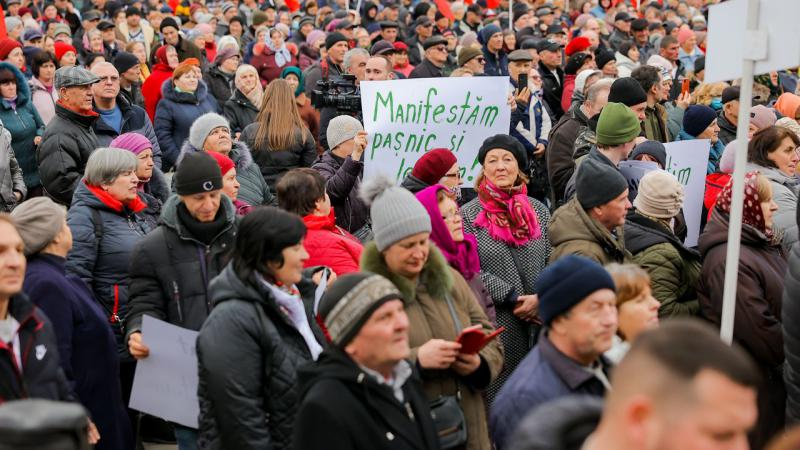 Protest de amploare la Chişinău