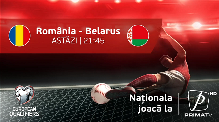 ROMÂNIA - BELARUS se joacă la PRIMA TV!